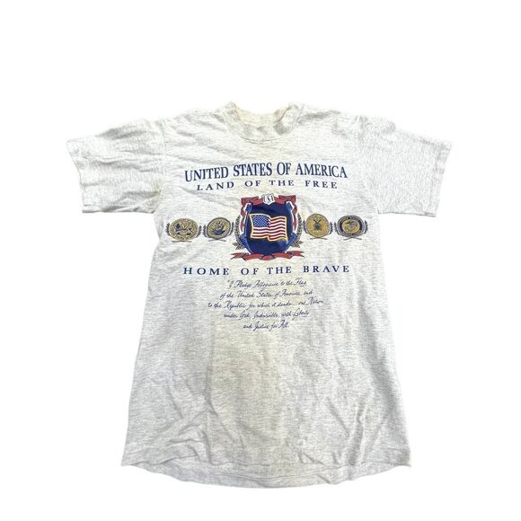 Vintage Single Stitch Americana Nutmeg Tag T-Shirt Sz Medium - Picture 2 of 7